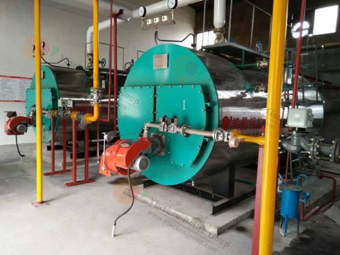 o gás 30-1300hp industrial ateou fogo a caldeiras/à caldeira vapor horizontal da indústria têxtil