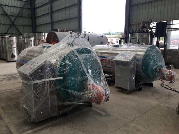 O gás horizontal facilmente empacotado do óleo de 500kg WNS0.5 ateou fogo à caldeira de vapor com queimador de Baltur