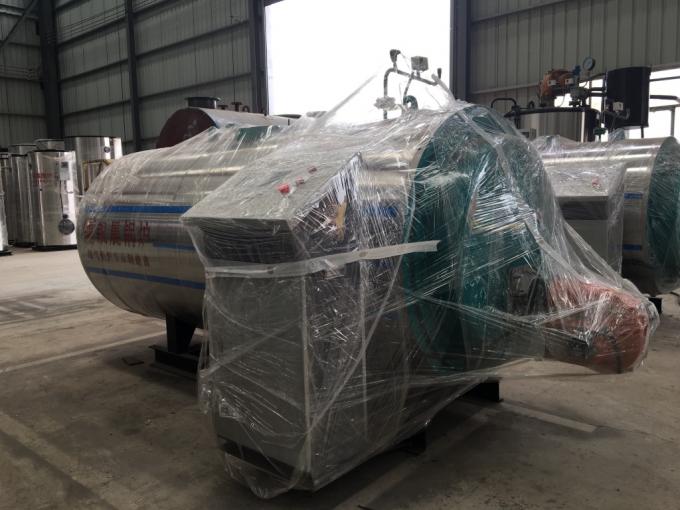 O gás horizontal facilmente empacotado do óleo de 500kg WNS0.5 ateou fogo à caldeira de vapor com queimador de Baltur