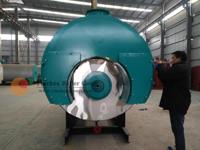 Caldeira de vapor ateada fogo gÃ¡s da estrutura do trÃªs-retorno do tubo de fogo do modelo de WNS